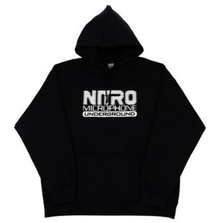 ナイトレイド(nitraid)のNITRO LOGO SWEAT HOODIE BLACK XL(ミュージシャン)