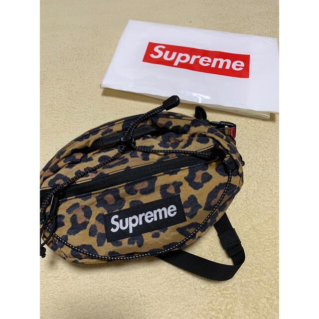 いつでもポイント10倍 supreme◡̈⃝︎⋆︎*レオパードウエストバッグ