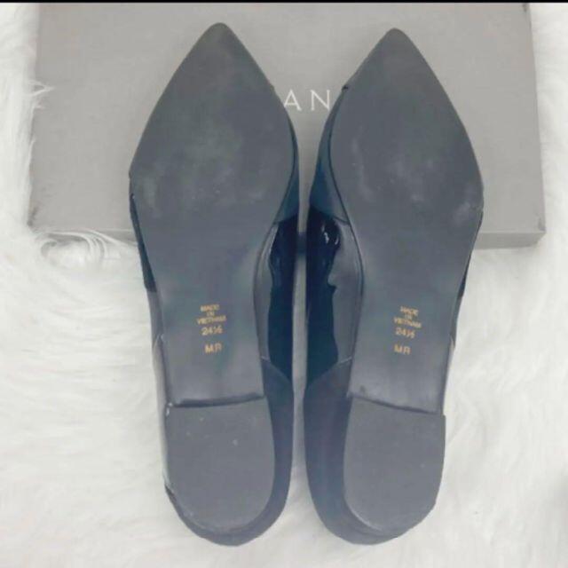 DIANA(ダイアナ)の【美品❗️✨】DIANA　ダイアナ エナメル　フラット　24.5 レディースの靴/シューズ(ミュール)の商品写真