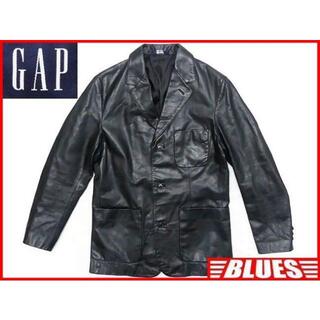 ギャップ(GAP)のギャップ メンズ レザー テーラードジャケット XS 黒 1 スーツ 本革 本皮(テーラードジャケット)