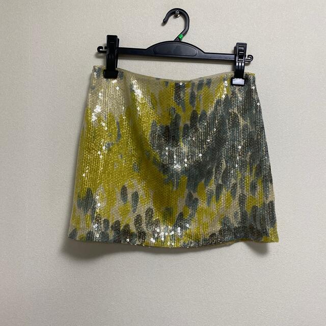 LE CIEL BLEU(ルシェルブルー)のルシェルブルー　スパンコールスカート レディースのスカート(ミニスカート)の商品写真