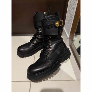 ヴェルサーチ(VERSACE)の37　24cm versace ヴェルサーチェ　23ss 22aw ブーツ 黒(ブーツ)