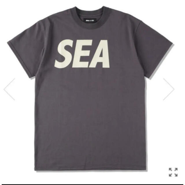 godselectionxxxwindandsea Tシャツ　初期ロゴ　チャコール　Lサイズ