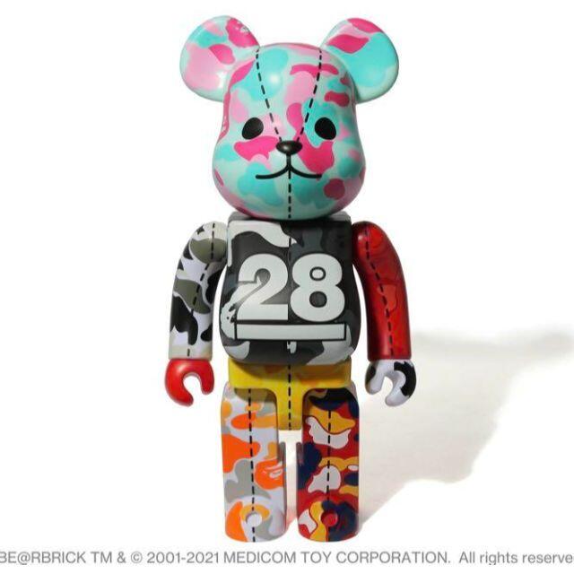 ベアブリックカモ28thBE@RBRICK BAPE 28TH ANNIVERSARY 400% #4