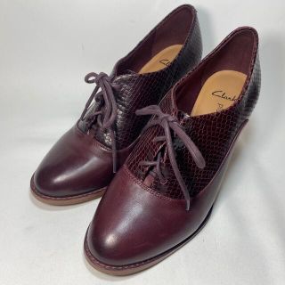 クラークス(Clarks)のClarks クラークス　レースアップパンプス　バーガンディ　(ハイヒール/パンプス)