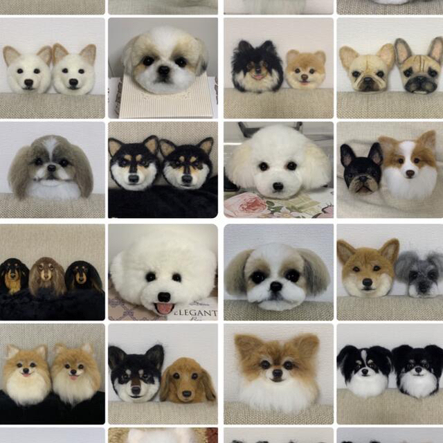 wowow様専用ページ 犬ぽんぽん オーダー ハンドメイドのぬいぐるみ/人形(ぬいぐるみ)の商品写真