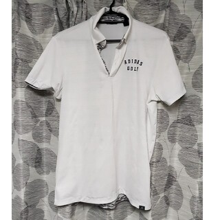 アディダス(adidas)の定価11600円　アディダスゴルフ　半袖ポロシャツ　Mサイズ　白　ホワイト(ウエア)