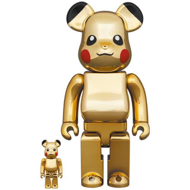 BE@RBRICK ピカチュウ GOLD CHROME  100％＆400％