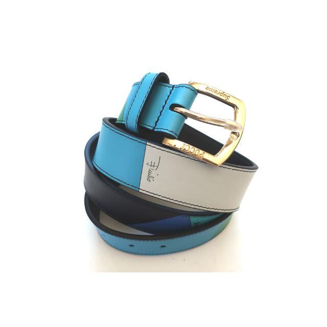 Supreme - XL)Supreme Emilio Pucci Beltエミリオプッチレザベルトの