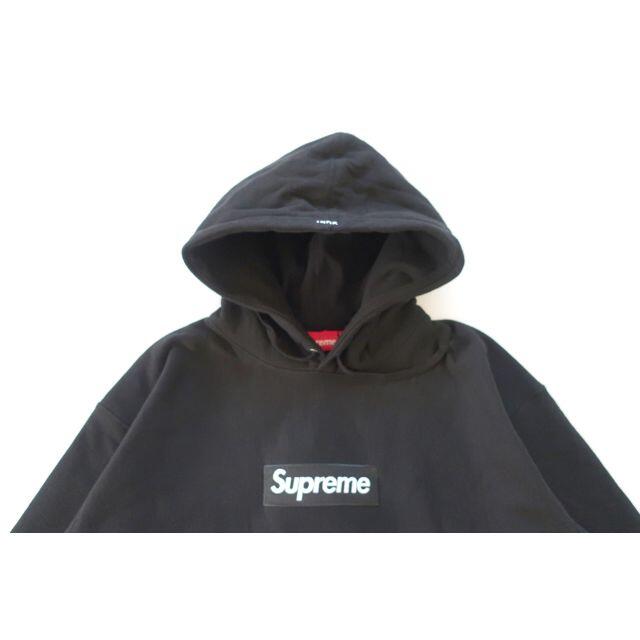 (L)Supreme Box Logo Hooded Swaetshirt黒