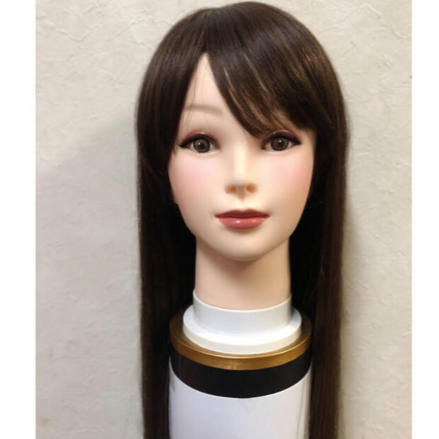 レミー人毛100% つむじ手植えスーパーロング 60cm ブラウンカラー レミー人毛100% つむじ手植えスーパーロング 60cm ブラウンカラー