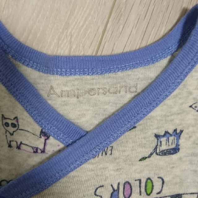 ampersand(アンパサンド)のampersand コンビ肌着 60 70 キッズ/ベビー/マタニティのベビー服(~85cm)(肌着/下着)の商品写真