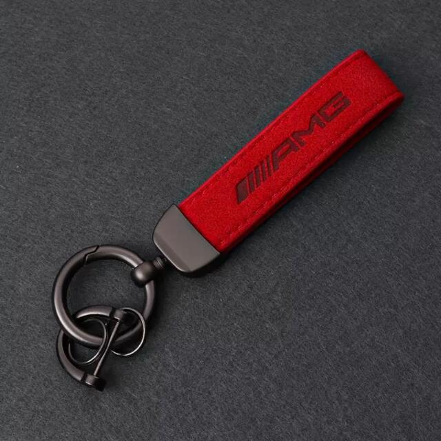 超美品 Mercedes-Benz AMG キーホルダー アルカンターラ レッド:【日本製】 超美品 Mercedes-Benz AMG キーホルダー アルカンターラ レッド:【日本製】