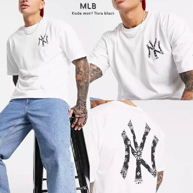 ８月末までセール　新品　MLB Korea NY ビッグロゴ　サイズS　男女兼用