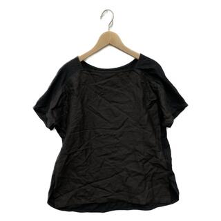 美品 ギャルリーヴィー 半袖Tシャツ カットソー リネン切替 レディース 36(カットソー(長袖/七分))