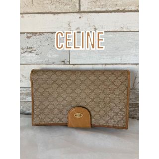 セリーヌ(celine)のCELINE セリーヌ マカダム柄 PVC×レザー クラッチバッグ カード入れ(クラッチバッグ)