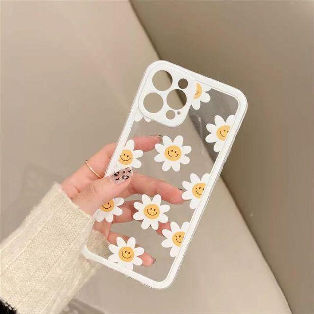 iPhoneケース 　花柄　スマイル 　デイジー　韓国 スマホ/家電/カメラのスマホアクセサリー(iPhoneケース)の商品写真