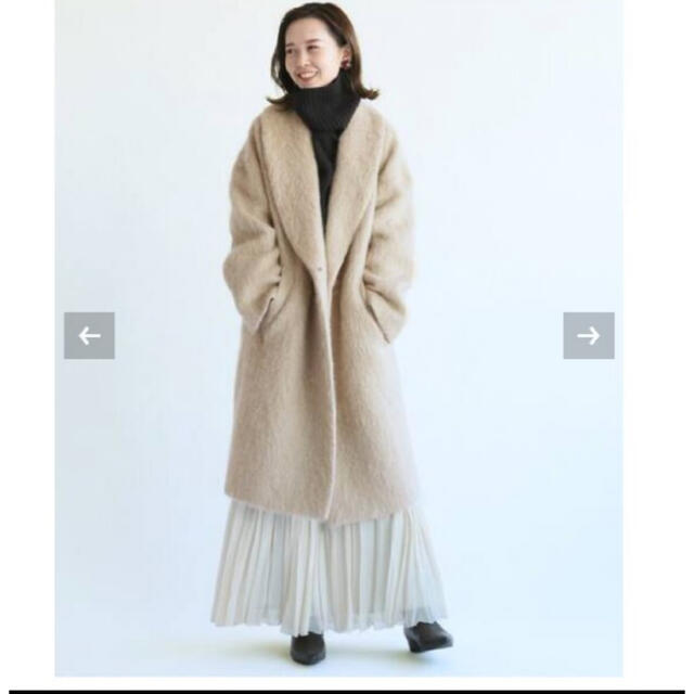 IENA(イエナ)のモヘアシャギーコート レディースのジャケット/アウター(ロングコート)の商品写真