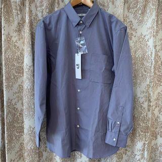 ユニクロ(UNIQLO)の新品未使用 UNIQLO＋J スーピマコットンシャツ 04グレー L(シャツ)