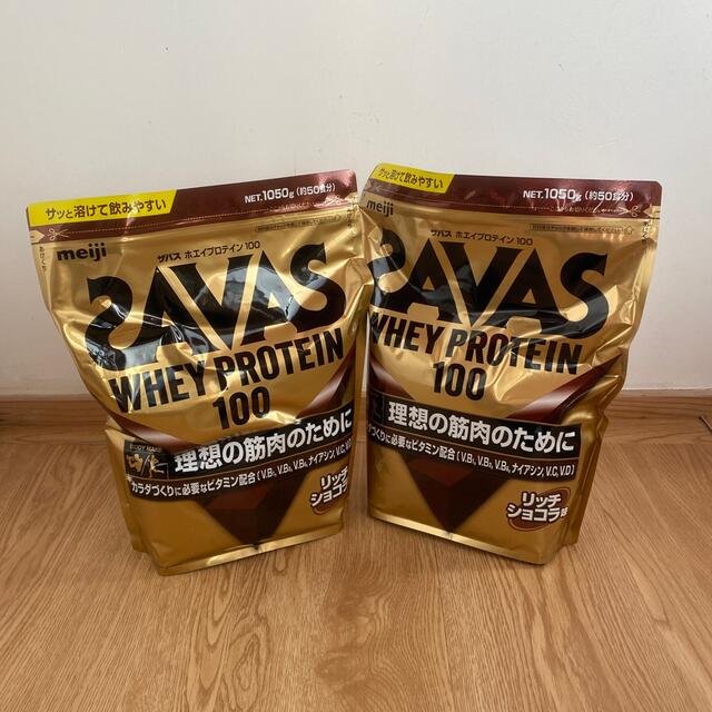 SAVAS(ザバス)のザバスホエイプロテインリッチショコラ×2袋セット 新品・未開封 食品/飲料/酒の健康食品(プロテイン)の商品写真