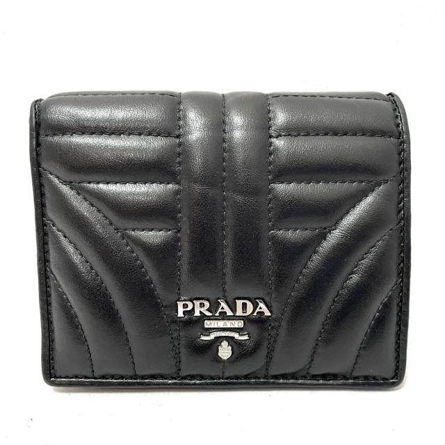 プラダ 2つ折り財布美品 - 1MV204 黒のサムネイル