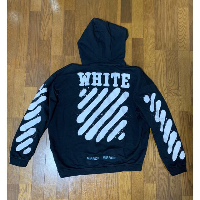 メール便に限り送料無料！！ off-white Diag Spray Hoodie Parker 激