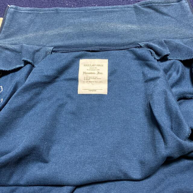 HOUSTON ヒューストン フルジップ ジャージ ワッペン サーマル メンズのジャケット/アウター(ミリタリージャケット)の商品写真