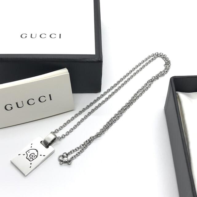 Gucci(グッチ)の☆洗浄済み☆グッチ　ゴースト　ネックレス(ペンダント、幽霊／スカル／ガイコツ) メンズのアクセサリー(ネックレス)の商品写真