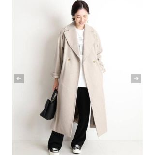 SLOBE IENA SUPER100メルトン ビックラペルコート