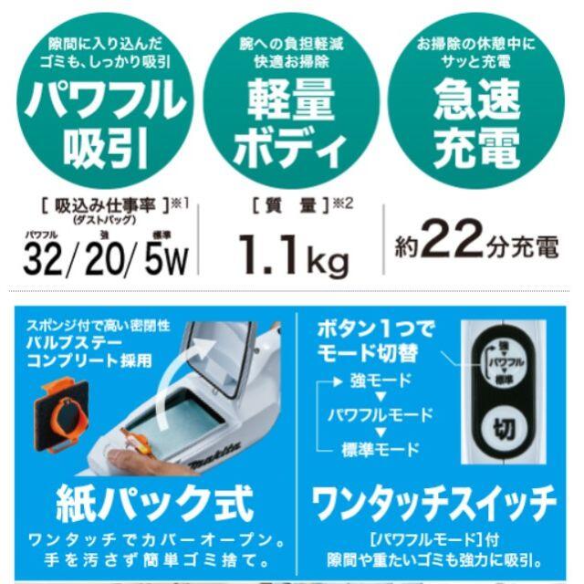 Makita(マキタ)の【新品/未開封】Makita 充電式クリーナー　CL107FDSHW スマホ/家電/カメラの生活家電(掃除機)の商品写真