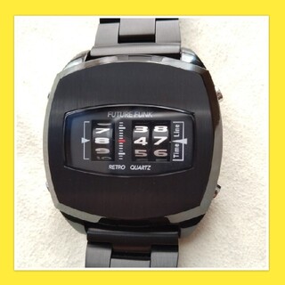 【美品腕時計】フューチャーファンク FF101-BK-MT 中古 オールブラック(腕時計(アナログ))