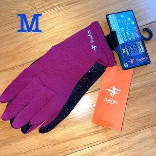フォックスファイヤー(Foxfire)の新品 フォックスファイヤー グローブ 手袋 パワーストレッチグラブ  M(登山用品)