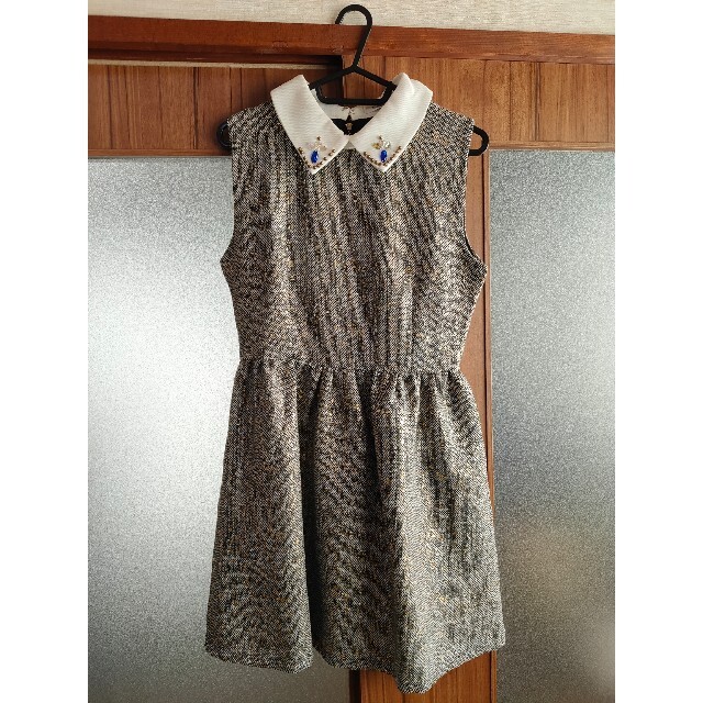 Chicwish(シックウィッシュ)のCHICWISHSleeveless Tweed Dress レディースのワンピース(ミニワンピース)の商品写真