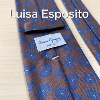 ユナイテッドアローズ(UNITED ARROWS)のLuisa Esposito  ブラウン　ペイズリー　ネクタイ(ネクタイ)