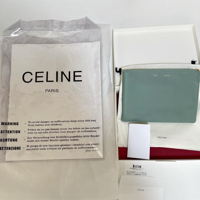 大きい割引 celine - 【新品未使用】セリーヌ ソロクラッチ pvc ポーチ