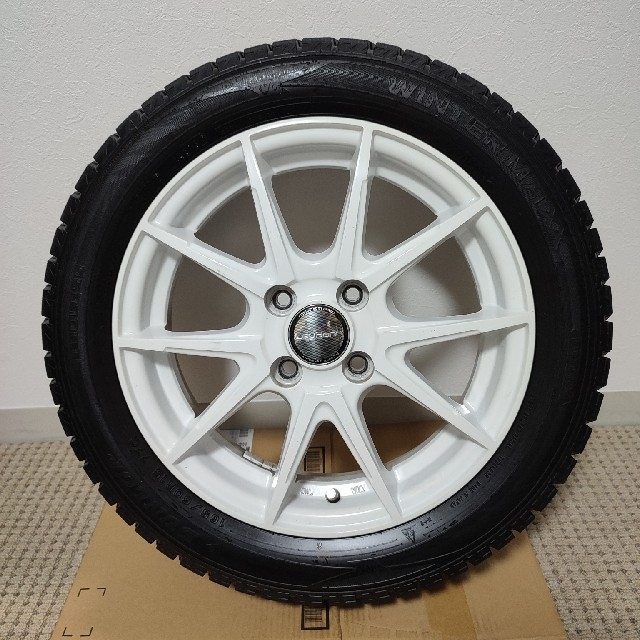 ダンロップ DUNLOP スタッドレスタイヤ 165/60R 15 白ホイール