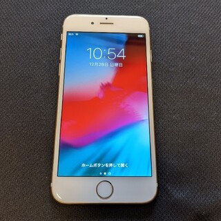アイフォーン(iPhone)のiPhone６　ゴールド　Docomo　バッテリー交換済み　(格安sim)(スマートフォン本体)