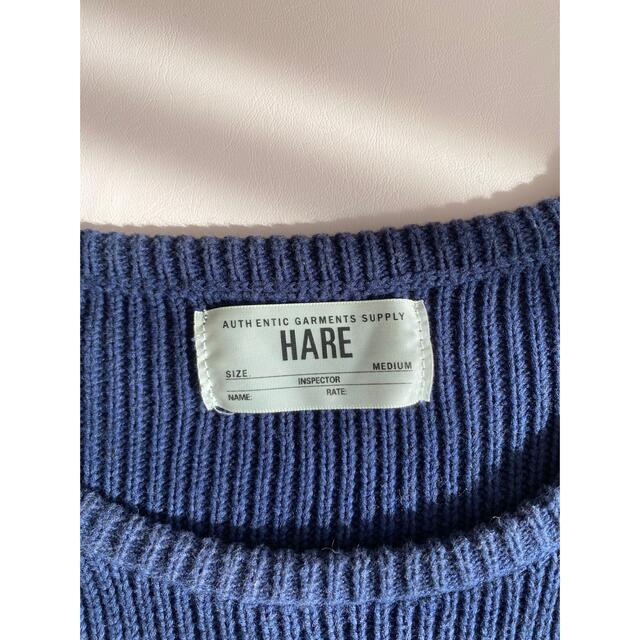 HARE(ハレ)の【HARE】ニットネイビー メンズのトップス(ニット/セーター)の商品写真