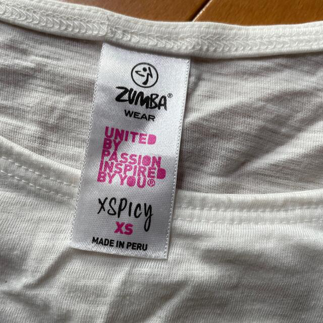 Zumba(ズンバ)のZUMBA 五部袖Tシャツ　XS レディースのトップス(Tシャツ(半袖/袖なし))の商品写真