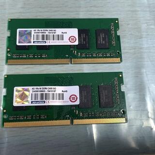 ノートPC用メモリー DDR4-2400 4G×2（8GB）　(PCパーツ)