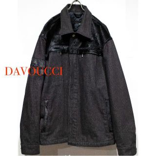 ダヴォッチ(DAVOUCCI)のDavoucci Black Pony Hair Denim Jacket(Gジャン/デニムジャケット)