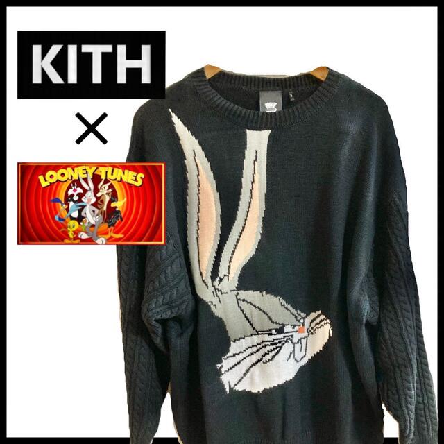 KITH × LOONEY TUNES　コラボ　セーター　ニット　ルーニーグレーサイズ