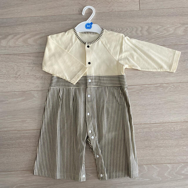 【美品】袴ロンパース　80サイズ キッズ/ベビー/マタニティのベビー服(~85cm)(ロンパース)の商品写真