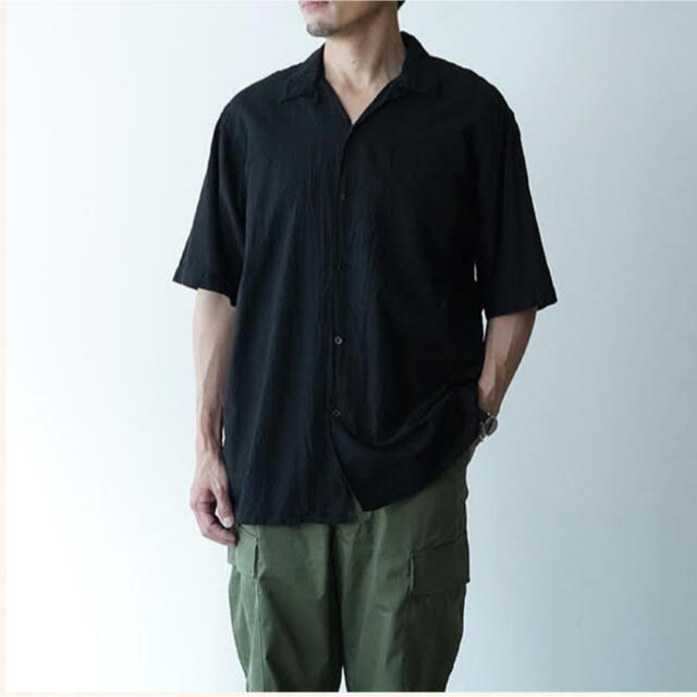 COMOLI ベタシャンオープンカラーシャツ　21SS