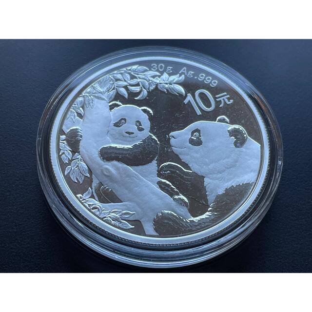 2021年 中国 パンダ 10元 銀貨 30グラム(プラスチックホルダ付き)