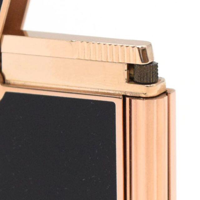 S.T.Dupont ローラーガスライター ブラックラッカー×ピンクゴールド
