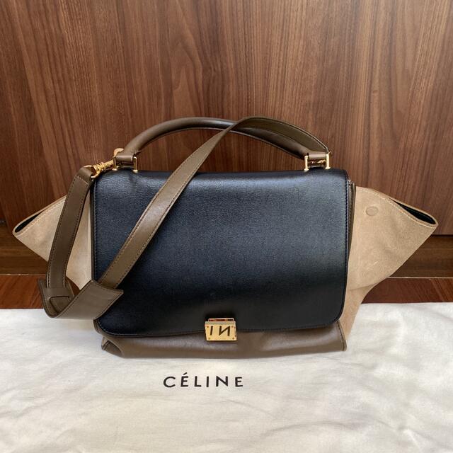 【10％OFF】 celine - CELINE  トラペーズミディアム ハンドバッグ