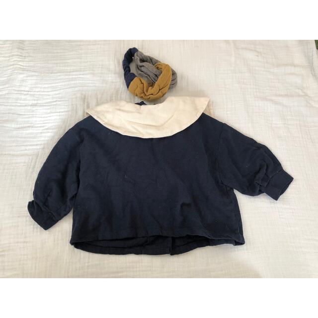 minibonbon大襟トップス2-3year キッズ/ベビー/マタニティのキッズ服女の子用(90cm~)(ブラウス)の商品写真