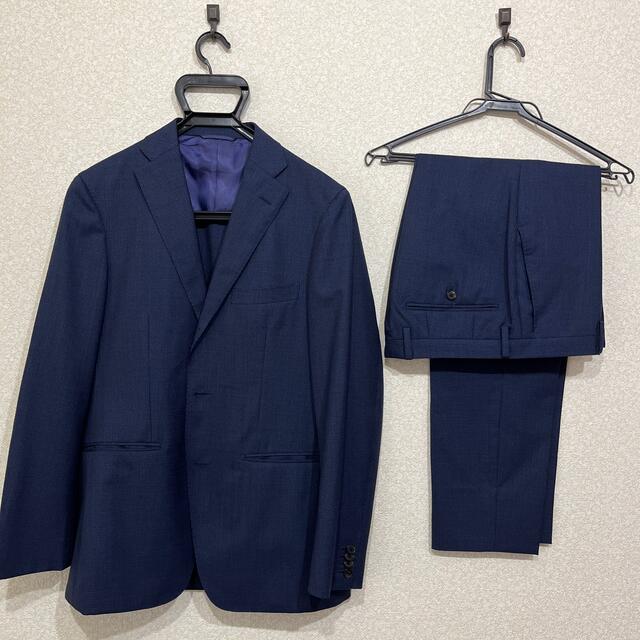 THE SUIT COMPANY(スーツカンパニー)のスーツカンパニー　170cm-6Drop 淡ネイビー　スーツ　ウール100 美品 メンズのスーツ(セットアップ)の商品写真