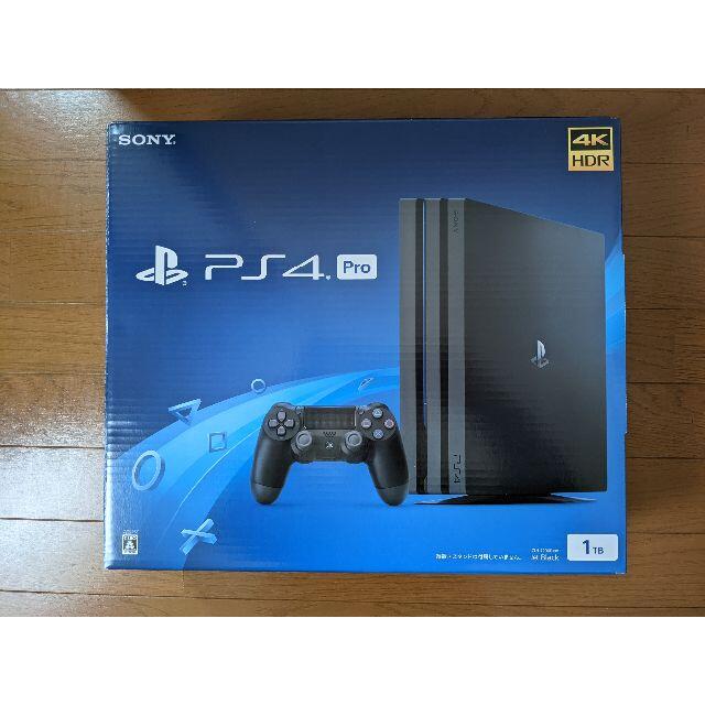 PlayStation4(プレイステーション4)のPS4 Pro ジェットブラック 1TB CUH-7200BB01 エンタメ/ホビーのゲームソフト/ゲーム機本体(家庭用ゲーム機本体)の商品写真